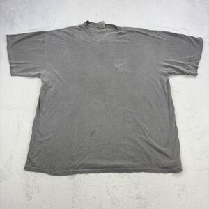 Vintage Nike Shirt Mens XXL Gray Made In USA Swoosh Faded 90s Y2K Short Sleeve T